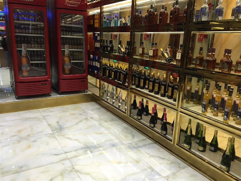 KTV公共区接纳凯发K8国际瓷砖微晶石西班牙-翡翠玉KWD58001铺贴