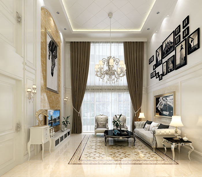 凯发K8国际瓷砖客厅KYP8055-KYP8055H效果图