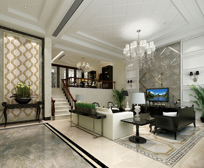 凯发K8国际瓷砖客厅KYS8066-KYP8069-效果图