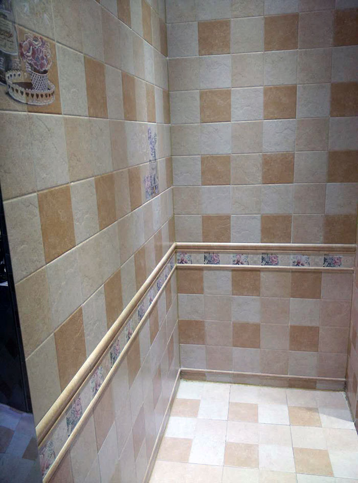 凯发K8国际仿古砖留缝实景图