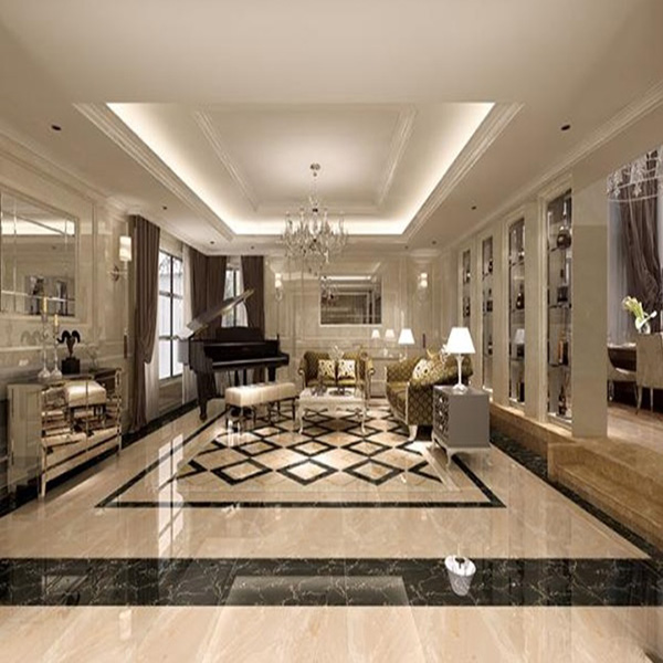 03凯发K8国际大理石瓷砖：：：黑金花KYB8017空间铺贴效果图