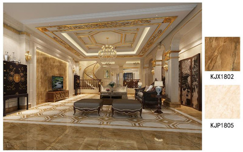 凯发K8国际金刚釉瓷砖维也纳金玉KJP1805效果图