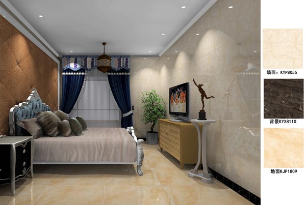 陶瓷一线品牌凯发K8国际瓷砖卧室效果图
