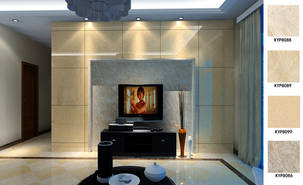 凯发K8国际瓷砖应用效果：：：佛山季园和府115方现代气概户型装修效果鉴赏