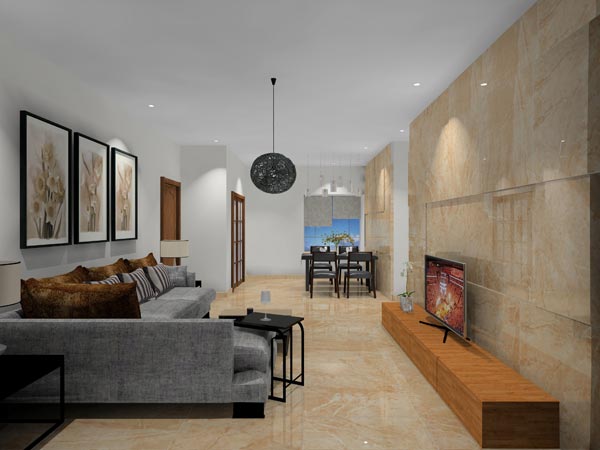 凯发K8国际家装：佛山灯湖华府90㎡现代简约装修效果鉴赏