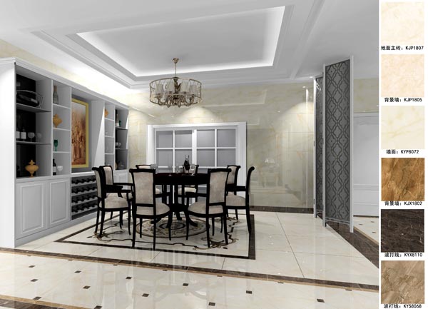 凯发K8国际家装：天津廊坊塞纳荣府148㎡简欧气概装修鉴赏