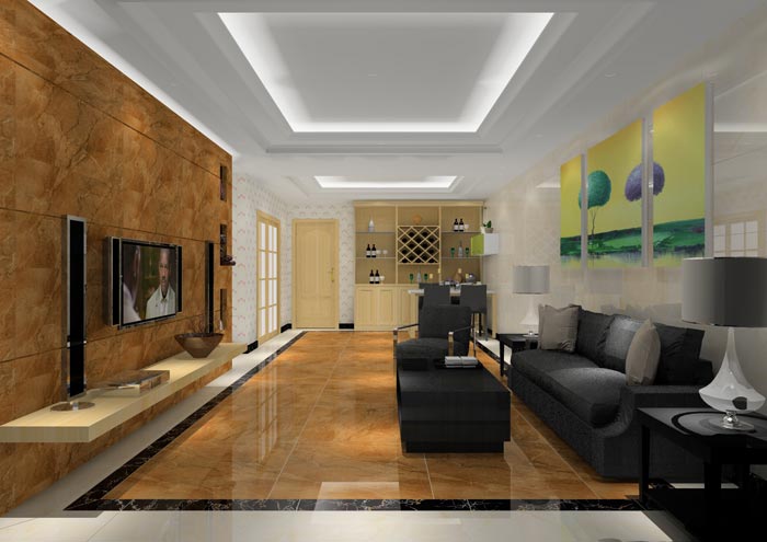 凯发K8国际家装：：：佛山合景新鸿基·泷景110㎡简约现代装修效果鉴赏