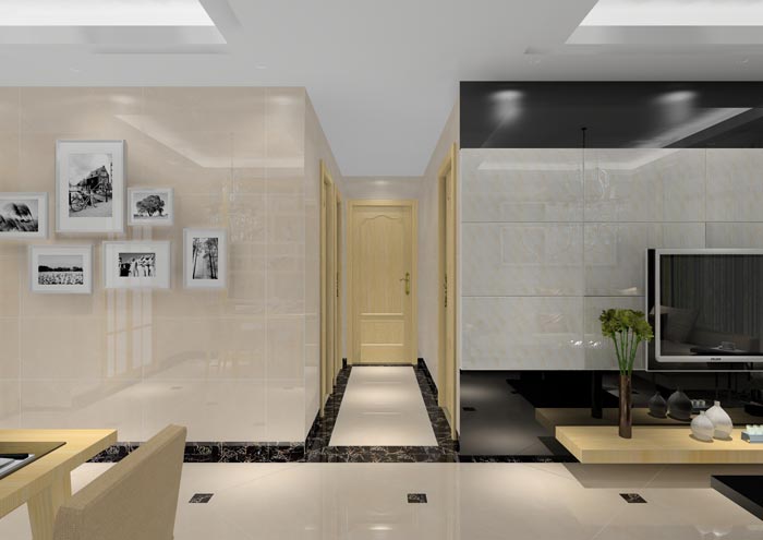 凯发K8国际家装：：：佛山合景新鸿基·泷景96㎡简约现代装修效果鉴赏