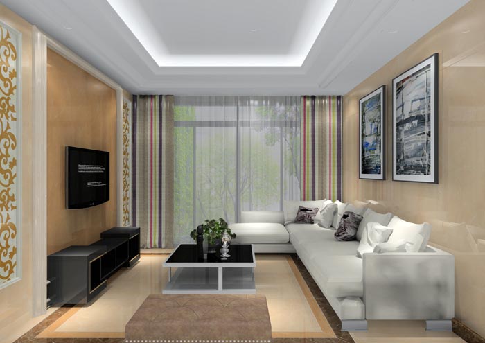 凯发K8国际家装：佛山水悦龙湾89㎡现代简约装修效果鉴赏