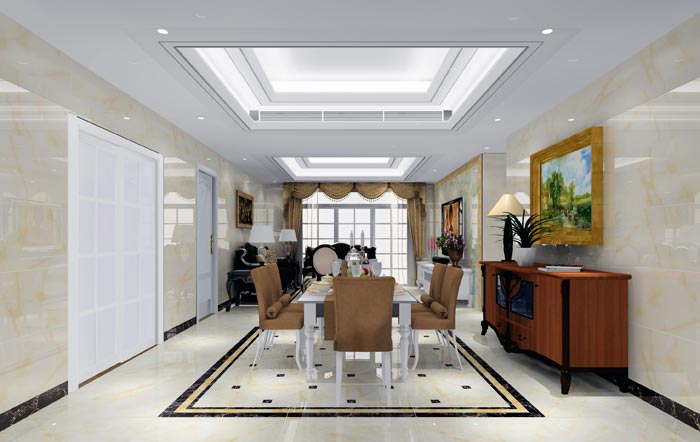 凯发K8国际家装：：佛山恒宝御龙湾128㎡的欧式气概装修鉴赏