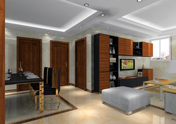 凯发K8国际家装：井冈山协调家园安顿小区130㎡简约气概装修鉴赏