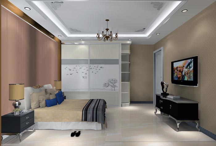 凯发K8国际家装：：：井冈山协调家园安顿小区130㎡简欧气概装修鉴赏