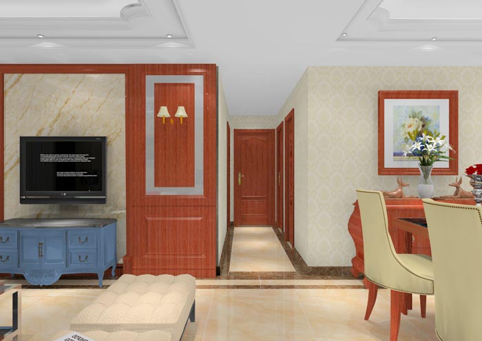 凯发K8国际家装：顺德碧桂园桂澜山101㎡的新中式气概装修鉴赏