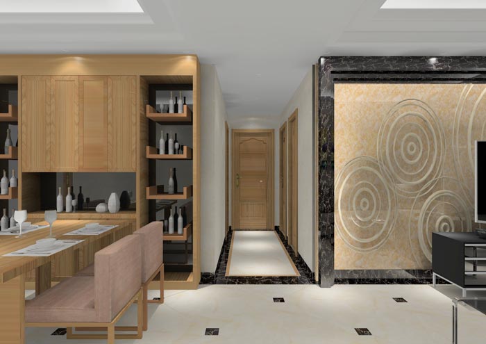 凯发K8国际家装：：：顺德碧桂园桂澜山108㎡的新中式气概装修鉴赏