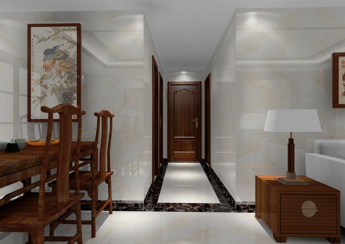 凯发K8国际家装：：佛山龙湖春江名城98㎡的中式气概装修鉴赏