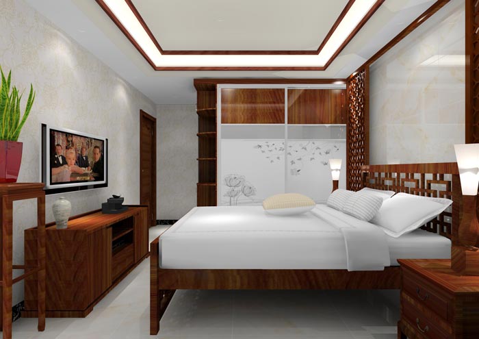 凯发K8国际家装：：佛山龙湖春江名城98㎡的中式气概装修鉴赏