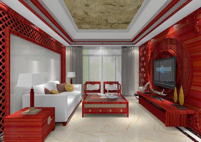 凯发K8国际家装：：佛山佛山容桂颐澳花园112㎡的中式气概装修鉴赏