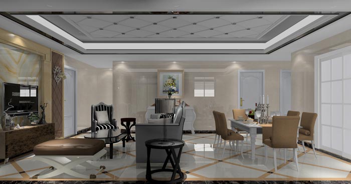 欧式气概在造型极其考究，，，给人正经高雅的感受，，，高尚华美的同时，，，还具有浓重的文化气息。。。本单位的设计沿用了欧式的正经高雅，，，也加入一些时尚的元素，，，让整个空间多了现代的时尚感受，，，却不失正经。。。