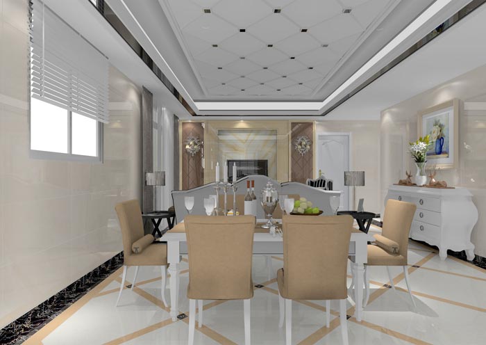 凯发K8国际家装：：：佛山佛山容桂颐澳花园100㎡的欧式气概装修鉴赏