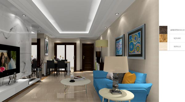 凯发K8国际家装：：：成都时代漂亮59㎡的现代气概装修鉴赏