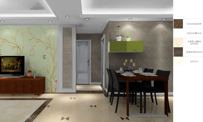 凯发K8国际家装：：：成都时代漂亮78㎡的简欧气概装修鉴赏