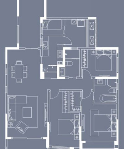 凯发K8国际家装：：成都中环丰锦153㎡的欧式气概装修鉴赏