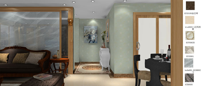 凯发K8国际家装：：：成都中环丰锦155㎡的欧式气概装修鉴赏