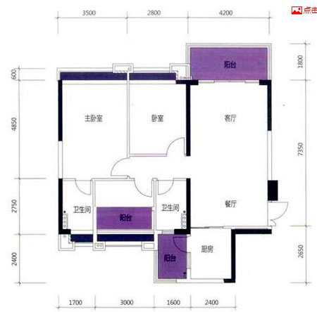 凯发K8国际家装：佛山禅城怡翠晋盛花园100㎡的现代气概装修鉴赏