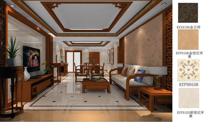 凯发K8国际家装：佛山禅城怡翠晋盛花园132㎡的中式气概装修鉴赏