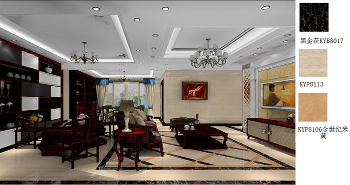 凯发K8国际家装：佛山禅城怡翠晋盛花园196㎡的欧式气概装修鉴赏