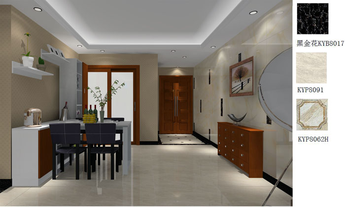 凯发K8国际家装：佛山禅城怡翠晋盛花园91㎡的现代气概装修鉴赏