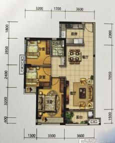 佛山美的花湾城3座04单位4座05单位84.00㎡