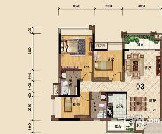 大沥碧桂园·华府4、、5座03户型96.31㎡