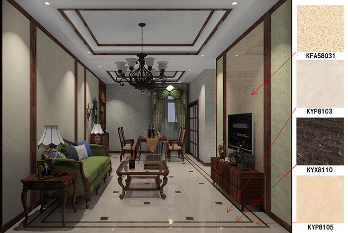 大沥碧桂园·华府装修案例客餐厅效果图